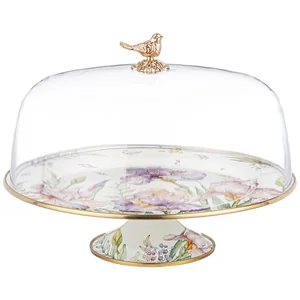 Lefard Тортовница Agness с крышкой, серия IRISES, диам.30см. 950-579