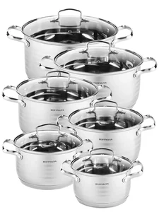 HOFFMANN Набор кастрюль 12пр. НМ 5133