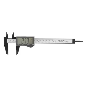 Denzel Штангенциркуль пластиковый, 150 мм, электронный, большой дисплей, с глубиномером 31600