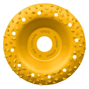 Denzel Чашка твёрдосплавная зачистная,125 мм, Плоская, крупное зерно #8 72974