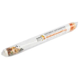 Mallony Пергамент для выпечки 8м*38см, с силиконизированным покрытием, в ПВХ уп. 103508-SK