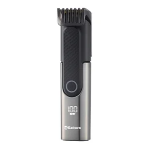 Sakura Триммер электр SA-5536BK 2скор 2 насад LED USB