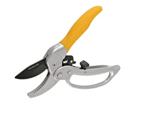 Hanskonner Секатор с храповым механизмом, 205 мм, защитная рукоятка, верхнее лезвие с тефлоновым покрытием, HK3012-07-20