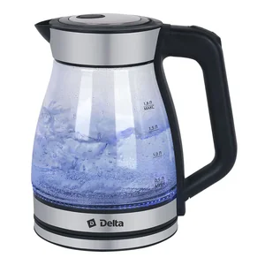 DELTA Чайник электрический 1500 Вт, 1,8 л DL-1124 черный