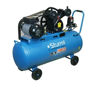 Sturm Компрессор воздушный масляный 2,4кВт,410 л/мин, ресивер 100л,, ременной привод AC932100B