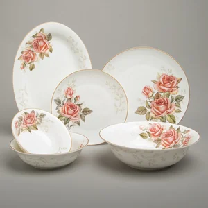 Lefard Столовый сервиз КОРЕЙСКАЯ РОЗА на 6 пер. 23 пр. 590-684