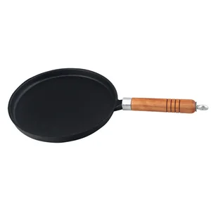 MALLONY Сковорода блинная чугунная со съемной ручкой CP-23, диам - 23 см 985039-SK