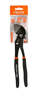 Sturm Клещи переставные, 250мм, зев 35мм, без насечек, кнопочный шарнир, 1020-06-C250