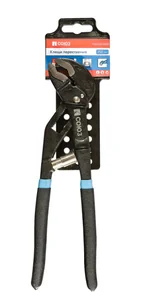 СОЮЗ Клещи переставные, 250мм, зев 35мм, автоматический шарнир, ПВХ рукоятки, 1020-08-A250С