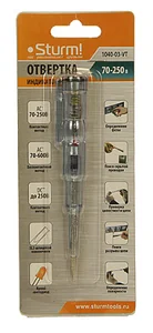 Sturm Отвертка индикаторная 70 - 250 В, 130 мм 1040-03-VT