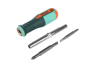 Sturm Отвертка-перевертыш 4 в 1, магнитный наконечник, CrV 1040-09-S2