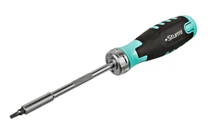 Sturm Отвертка реверсивная, автоматический битодержатель, 12 в 1 CrV 1040-19-6