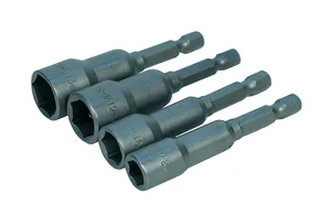 Sturm Набор бит для кровельных саморезов, 4 шт, 8, 10, 12, 13 x 65мм, магнитные, CrV, 1041-05-S4