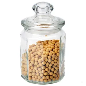 MALLONY Стеклянная банка для сыпучих продуктов с крышкой LATTINA, объем: 0,6 л 004468-SK