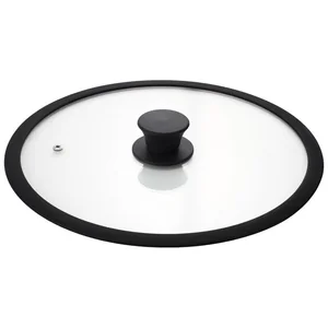 MALLONY Крышка стеклянная C-type с силиконовым ободком CAPPELLO-C, 28 см 003663-SK