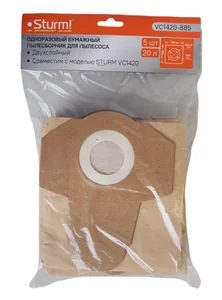 Sturm Бумажные мешки для пылесосов 20л 5шт/уп VC1420-885