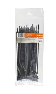 Sturm Хомуты пластмассовые черные, 180 х 3, 6 мм, 100 шт/уп 7012-05-180