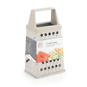 MALLONY Терка четырехгранная MARMOLADA, окраска: мрамор светлый, высота 15,5 см 108300-SK