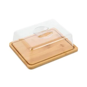 MALLONY Сырница прямоугольная, BAMBU, из бамбука с крышкой 108096-SK