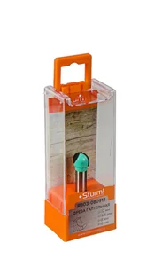 Sturm Фреза пазовая галтельная dxhxl 12x9,5x44,5 мм, хв.8 RB03-080912