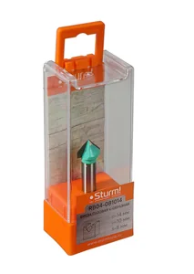 Sturm Фреза пазовая V-образная dxhxl 14x10x45 мм, хв.8 RB04-081014