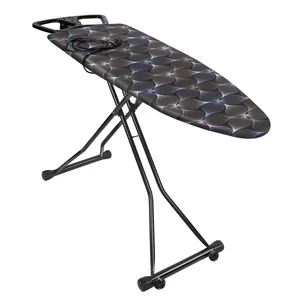 НИКА Доска гладильная "NIKA SPORT" NS/ЦЧ графичные цветы на черном