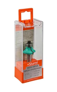 Sturm Фреза кромочная калевочная с подшипником 12,7 мм, dxhxl 25x11x55 мм, хв.8 RB09-081125
