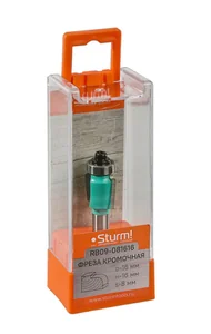 Sturm Фреза кромочная калевочная с подшипником 12,7 мм, dxhxl 16x16x60 мм, хв.8 RB09-081616