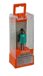 Sturm Фреза кромочная калевочная с подшипником 12,7 мм, dxhxl 18x19x63,3 мм, хв.8 RB09-081918