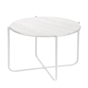 НИКА Стол журнальный Haushalt HHST2/2 дуб дымчатый/белый