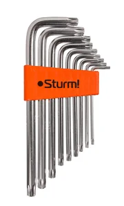 Sturm Набор ключей TORX, 9шт, T9-T50, CrV 1045-04-9x9-TL