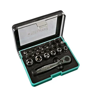 Sturm Набор бит и головок торцевых, трещотка 72 зуба, 22 предмета, 1045-18-22