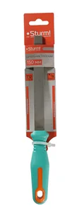 Sturm Напильник плоский 150 мм, двойная насечка, противоскользящая рукоятка 1050-01-F150