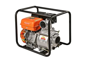 Sturm Бензиновая мотопомпа 15 лс,для гр воды,напор 20 м,d=100 мм,835л/мин, BP8703TW