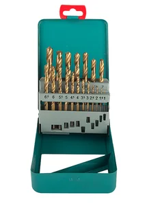 Sturm Набор сверл по металлу в МЕТАЛЛ. КЕЙСЕ,ТИТАН. ПОКР 1.0-10mm 19шт. 1055-03-SS3
