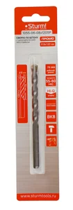 Sturm Сверло по бетону, 8x120мм, твердосплавная напайка BK8, цилиндрический хвостовик, 1055-06-08x120SP