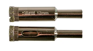 Sturm Коронка алмазн. По керам. Плитке и стеклу 12 х 55 мм, 2 шт., блистер, 1055-09-1255