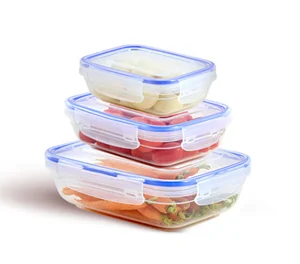 DD STYLE Воздухонепроницаемый прямоугольный контейнер Набор 3шт (310,565,975 мл) 30041