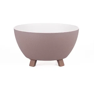 DD STYLE Кашпо 3,6л ПОЛУСФЕРА СЕРО/КОРИЧНЕВЫЙ 652