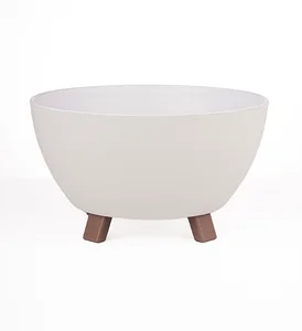 DD STYLE Кашпо 6,3л ПОЛУСФЕРА СЛОНОВАЯ КОСТЬ 653