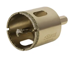 Sturm Коронка алмазная по керамограниту 38 х 70 мм,3гр. Хв., с центрир. Cверл. 1055-10-3870