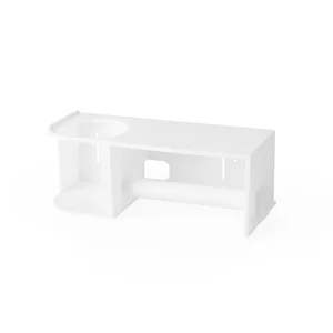 АЛЬТЕРНАТИВА Держатель для туалетной бумаги с полкой М9111 белый