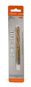 Sturm Сверло по металлу 7,5х109 мм, сталь HSS,нитридтитан., 118° ,блистер 1 шт 1055-075-109