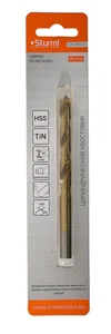 Sturm Сверло по металлу 8,5х117 мм, сталь HSS, нитридтитан., 118° ,блистер 1 шт 1055-085-117