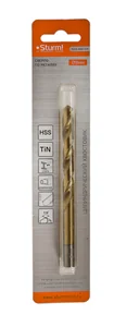 Sturm Сверло по металлу 9,0х125 мм, сталь HSS, нитридтитан., 118° ,блистер 1 шт 1055-090-125