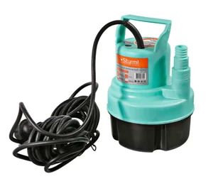 Sturm Насос для подъема воды с пола 300Вт, качает с 2мм, h=6м, 82л/мин WP9703SW