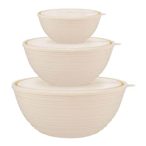 DELTA Набор салатников Sugar&Spice Cardamom (1,2+2,3+4,1 л) с крышками SE400912001 шампань