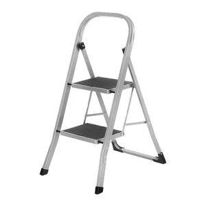 Сибртех Стремянка стальная, 2 широкие ступени 20х30 см с полимерным покрытием 97726