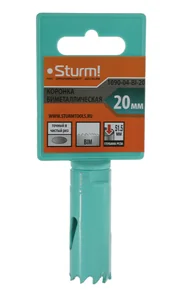 Sturm Коронка биметаллическая, 20 мм, 1/2", 1090-04-BI-20