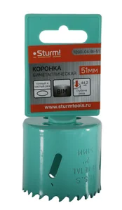 Sturm Коронка биметаллическая, 51 мм, 5/8", 1090-04-BI-51